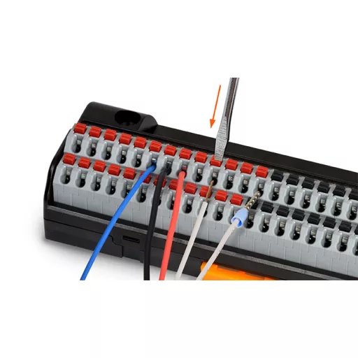 ACL-20T - Elosztóblokk csavarmentes 20 PIN 250VAC/250VDC 10A Fent/Lent IP20