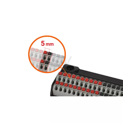 ACL-20T - Elosztóblokk csavarmentes 20 PIN 250VAC/250VDC 10A Fent/Lent IP20
