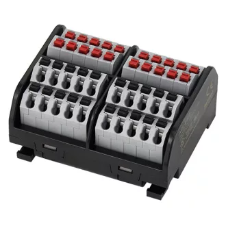   ACL-B40T - Elosztóblokk csavarmentes 40 PIN 250VAC/250VDC 10A Fent/Lent IP20