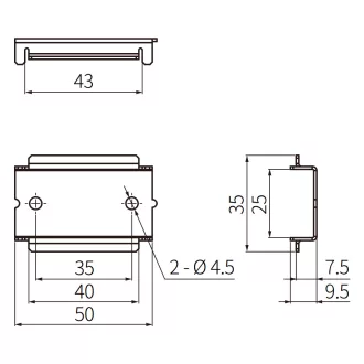 SPB-F01 Tápegység rögzítő konzol 60W-ig