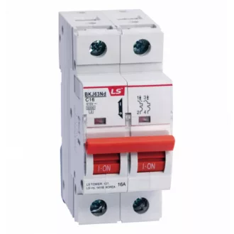 MCB BKJ63ND Kismegszakító 2P B13A 415VAC 6kA