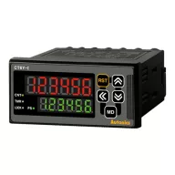   CT6Y-1P2 - Számláló/időzítő 6 digit 7-szeg. LED kijelző 72x36mm 1-fok. 24VAC/24-48VDC IP65