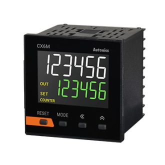   CX6M-1P4 - Számláló/időzítő 6 digit LCD kijelző 72x72mm 1-fok. 100-240VAC IP50
