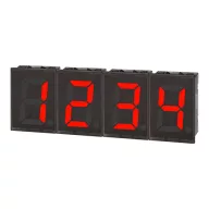   DS40-RS LED Kijelző egység központi modul 12-24V DC 7-szegm. LED Soros 40x60mm IP40