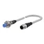 PRDW12-8DN-V Induktív érzékelő 12-24VDC M12/8mm NPN/NO Olajálló kábelcsat. Nem szintbe ép. IP67