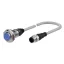 PRDW18-7DP-V Induktív érzékelő 12-24VDC M18/7mm PNP/NO Olajálló kábelcsat. Szintbe ép. IP67