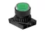 Nyomógomb kiemelt megvilágítható Zöld visszatérő jelölés nélkül / IP52