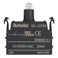 LED kontaktus Zöld 12-24VDC