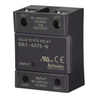  SR1-4475-N Szilárdtest relé 1-fázisú 90-240VAC T.: 48-480VAC/75A zero cross